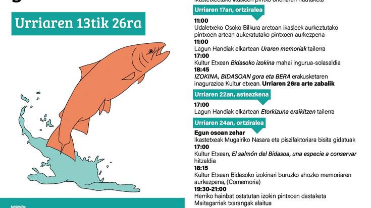 Izokina Bidasoan gora eta Bera