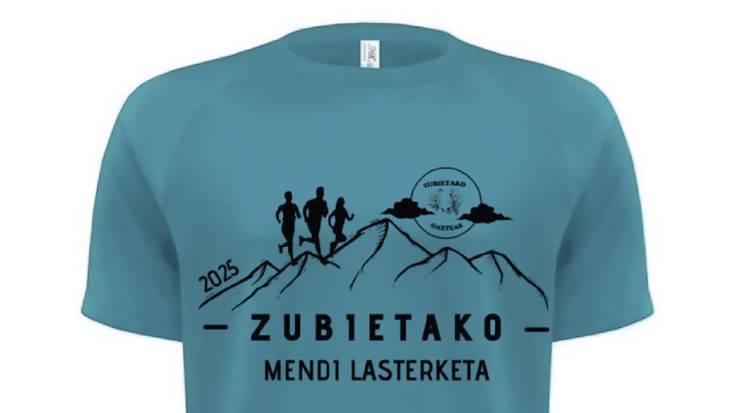 Zubietako mendi lasterketarako kamisetak salgai paratu dituzte