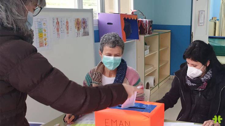 Jardunaldi jarraitua ezartzeko gurasoen artean bozketa egiten ari dira gaur Areson