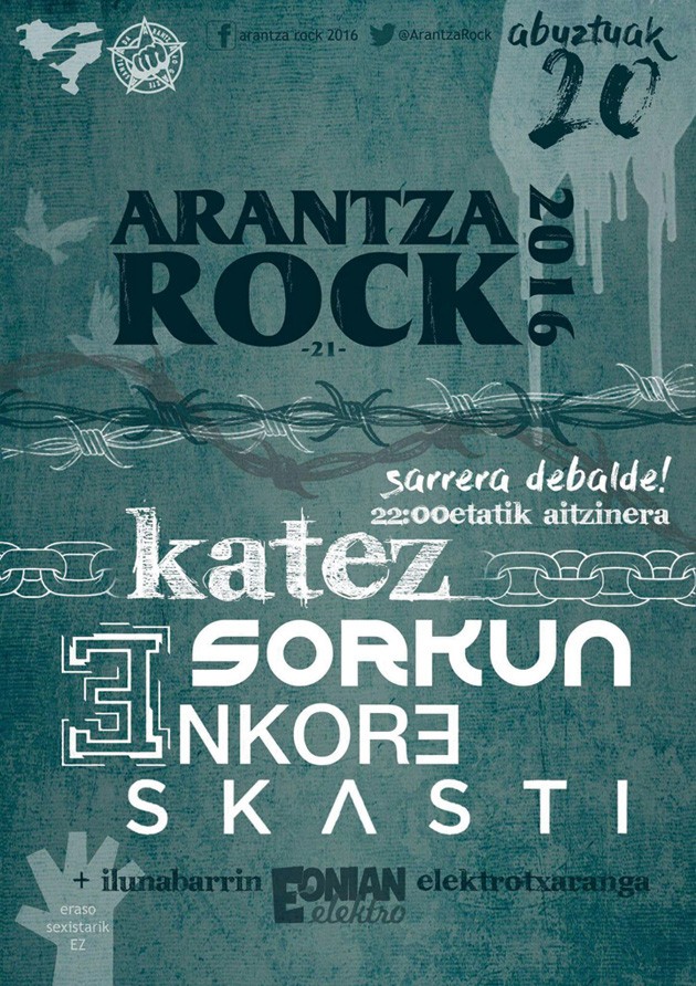 Leire Etxeberria iraizoztarraren kartelak iragarriko du aurtengo Arantza Rock