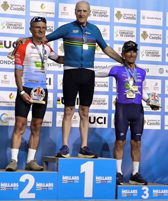 Luciano Mitxelena  lesakarra garaile Castelló de la Planan jokatutako UCIko The Millars iraupen luzeko lasterketa entzutetsuan