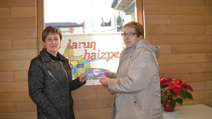 Larun Haizpe 200 euroko saridunak