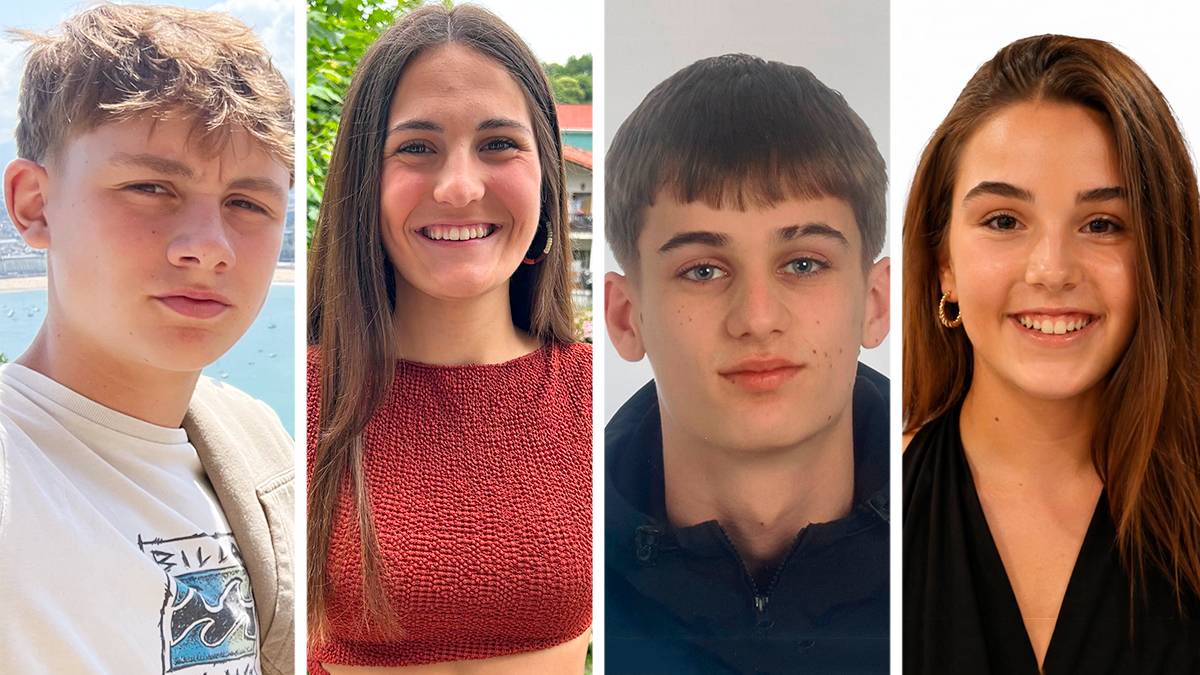 Unibertsitatera sartzeko probari buruz Toki Ona institutuko Mattin Perez, Leire Ariztegi, Jon Goñi eta Saioa Etxegarairekin