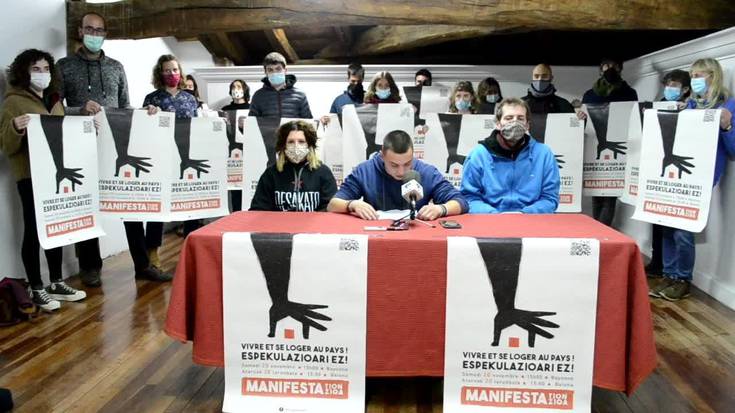 Larunbatean Baionan eginen den manifestaziorako deialdia egin dute Talde Ekosozialak eta Baztanen Bizi Nahi Dugu plataformak