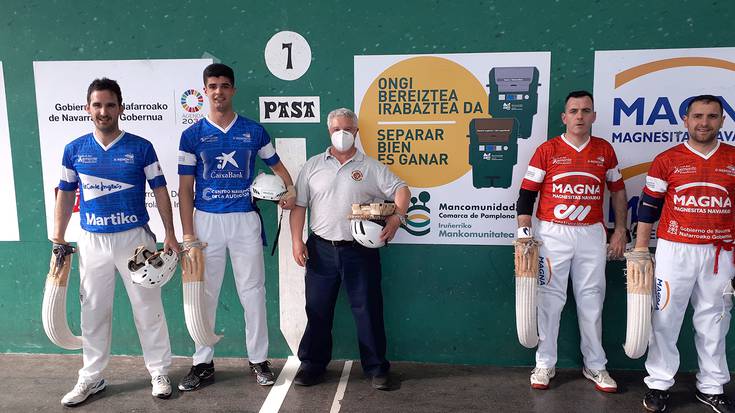 Iruñerriko II. erremonte txapelketako lider dira Uterga eta Barricart
