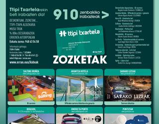ZOZKETAK ttipi-ttapa 910 zk.