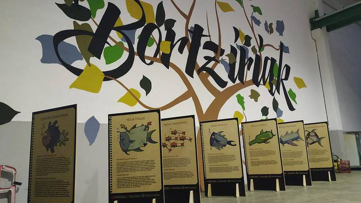 'Ibaiko bertze arrainak' erakusketa ikusgai da Bortzirietako Garbigunean