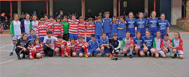 Aurrerako infantil mailako A eta B taldeak Berastegin 