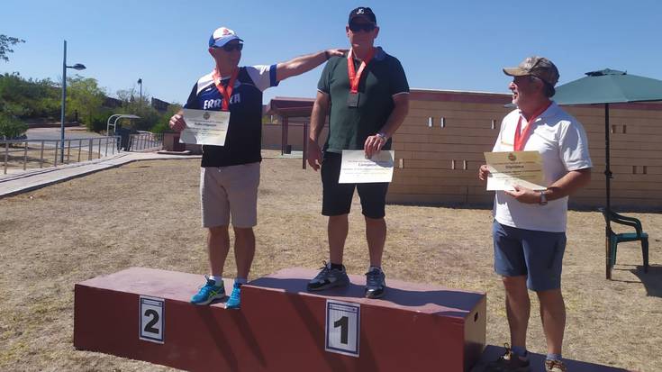 Espainiako Plater tiroketa txapelketan beterano mailan bigarren izan da Juanan Prieto beratarra