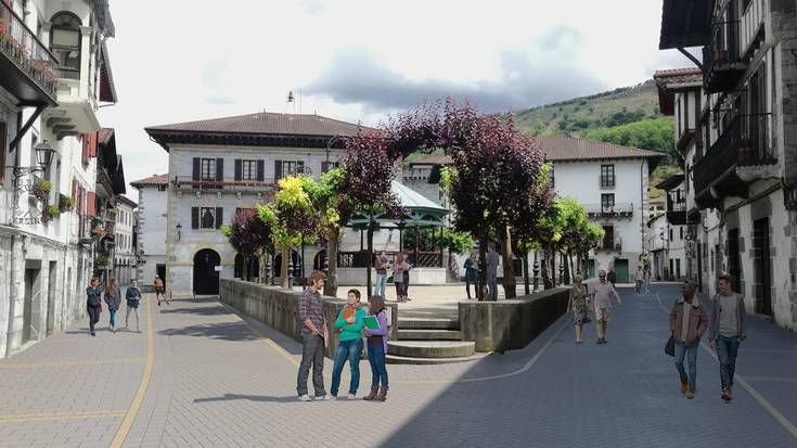 ‘Lesaka biziberritzen’ erakusketa antolatu du Lesakako udalak herriko erdigunearen eraberritze plana aurkezteko