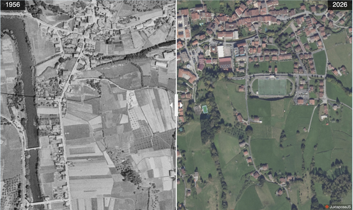Berako bi argazki hauen artean 70 urte pasatu dira