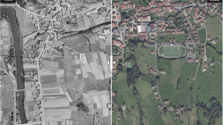 Berako bi argazki hauen artean 70 urte pasatu dira