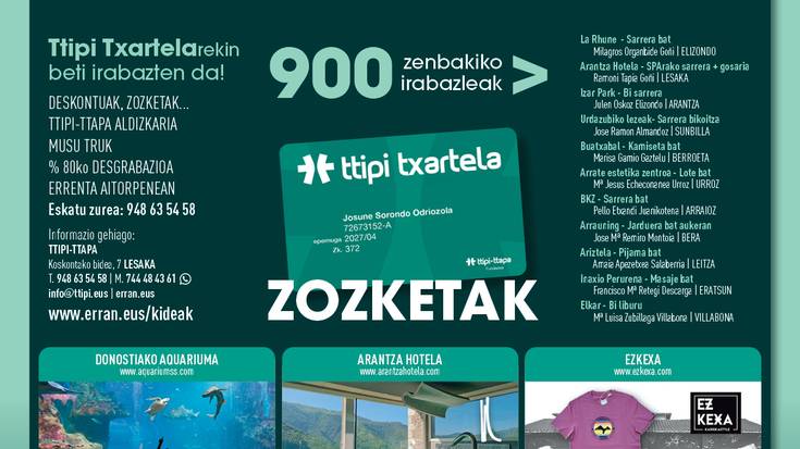 ZOZKETAK ttipi-ttapa 900 zk.