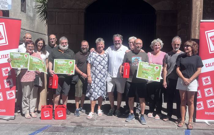 Tomate zaharren lehiaketa egin zuten atzo Donezteben