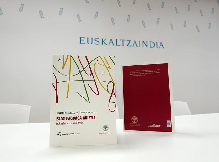 Blas Fagoaga Ariztia euskaltzain erratzuarraren liburua aurkeztuko dute ilbeltzaren 30ean Elizondon