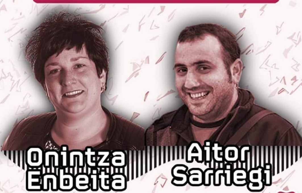 Onintza Enbeitak eta Aitor Sarriegik girotutako bertso afaria Amaiurren larunbatean