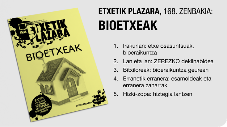 'Etxetik Plazara' aldizkaria Euskararen Txokoan