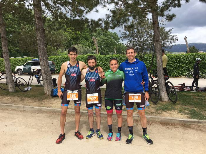 Errekako kirolariek Aritzalekuko triatloian parte hartu dute