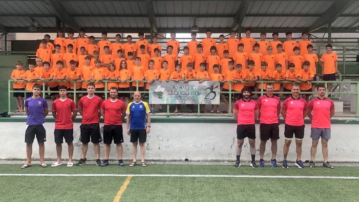 Erriberako Futbol Eskolaren Lesakako campusaren lehen txanda azken txanpan