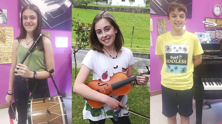 Berako Musika Eskolako hiru gaztek ikasketak hasiko dituzte kontserbatorioan