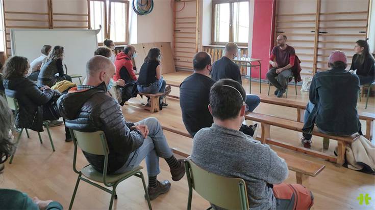 Jende andana bildu da Amets Arzallusek Arantzan egin duen aurkezpenean