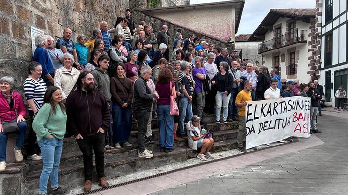 Flotillari elkartasuna adierazteko Beran ere elkarretaratzea eginen dute