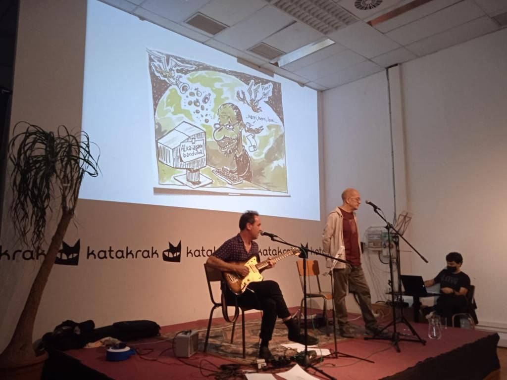 'Arkanbele Kantak' poema errezitaldi musikatua eginen dute ortzegunean Harriondoan