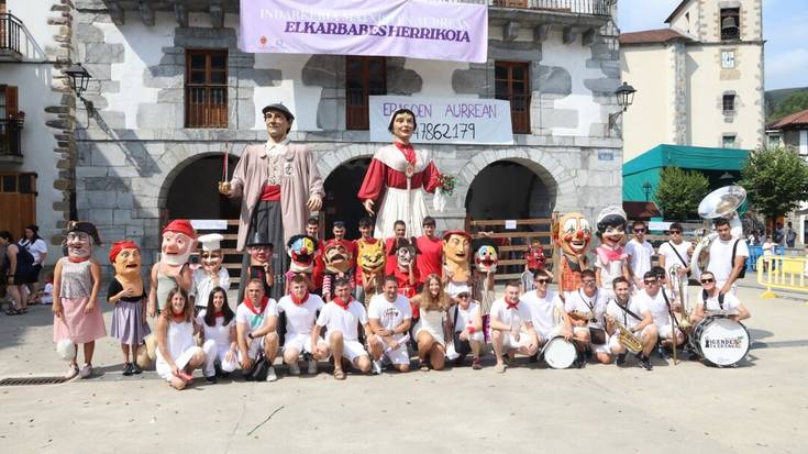 [ARGAZKIAK] Umore ederrean hasi dituzte festak Goizuetan