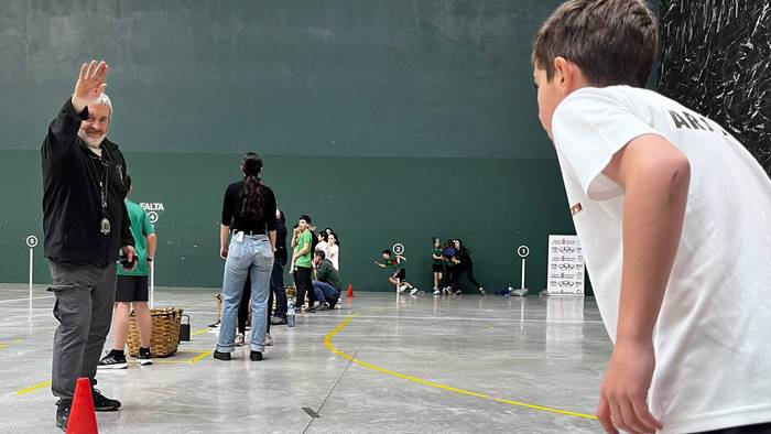 Nafarroako Kirol Jolasen bigarren jardunaldia jokatu dute eskualdeko gaztetxoek