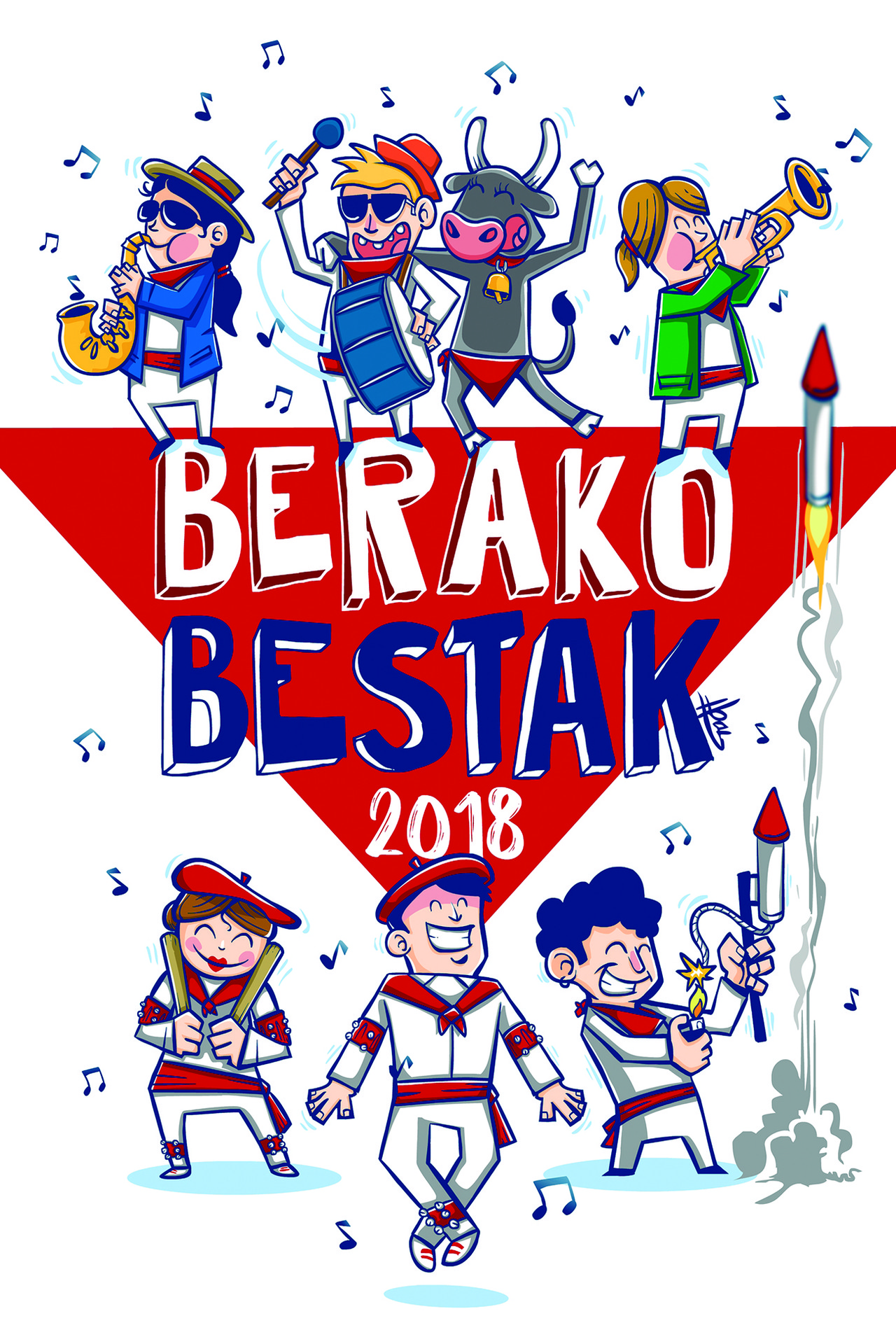 Ibai Etxarrik irabazi du 2018ko Berako bestetako egitarauaren azal lehiaketa