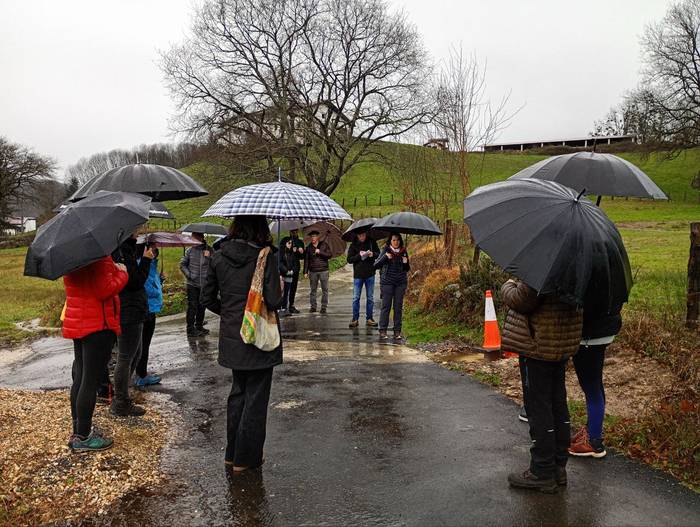 Elizondoko landetako bideko hezegunerat bisitaldia egin dute asteburuan