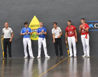 [ARGAZKIAK] Pilota jaialdi bikaina eta jendetsua izan dute Berako bestetan