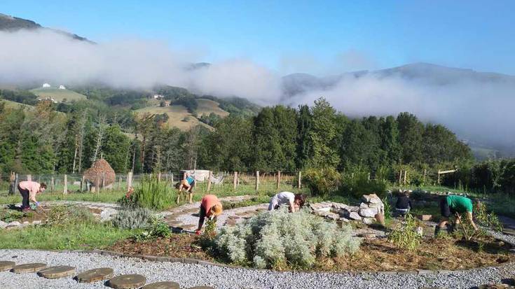 Emakumearen Baratzean auzolanean aritu dira