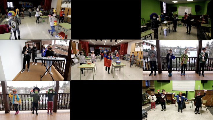 Inauteri doinuak zabaldu ditu Berako Musika Eskolak