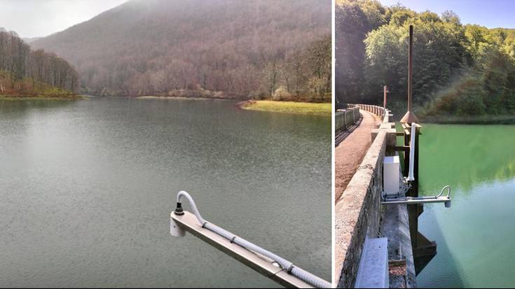 Leurtzako urtegian bi kontrol estazio berri instalatu ditu Kantauriko Ur Konfederazioak