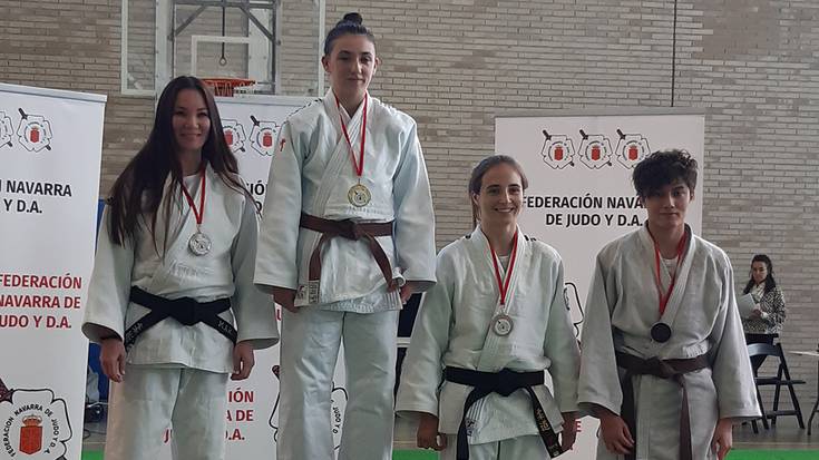 Nafarroako Judo Txapelketa irabazi du Erreka kirol elkarteko Gaxuxa Zelaieta judokak