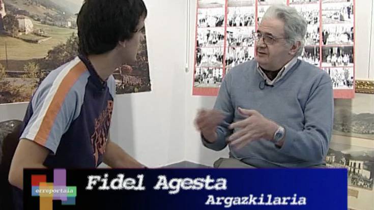 Fidel Agesta Ibarra Doneztebeko argazkilariarekin erreportajea 2005ean