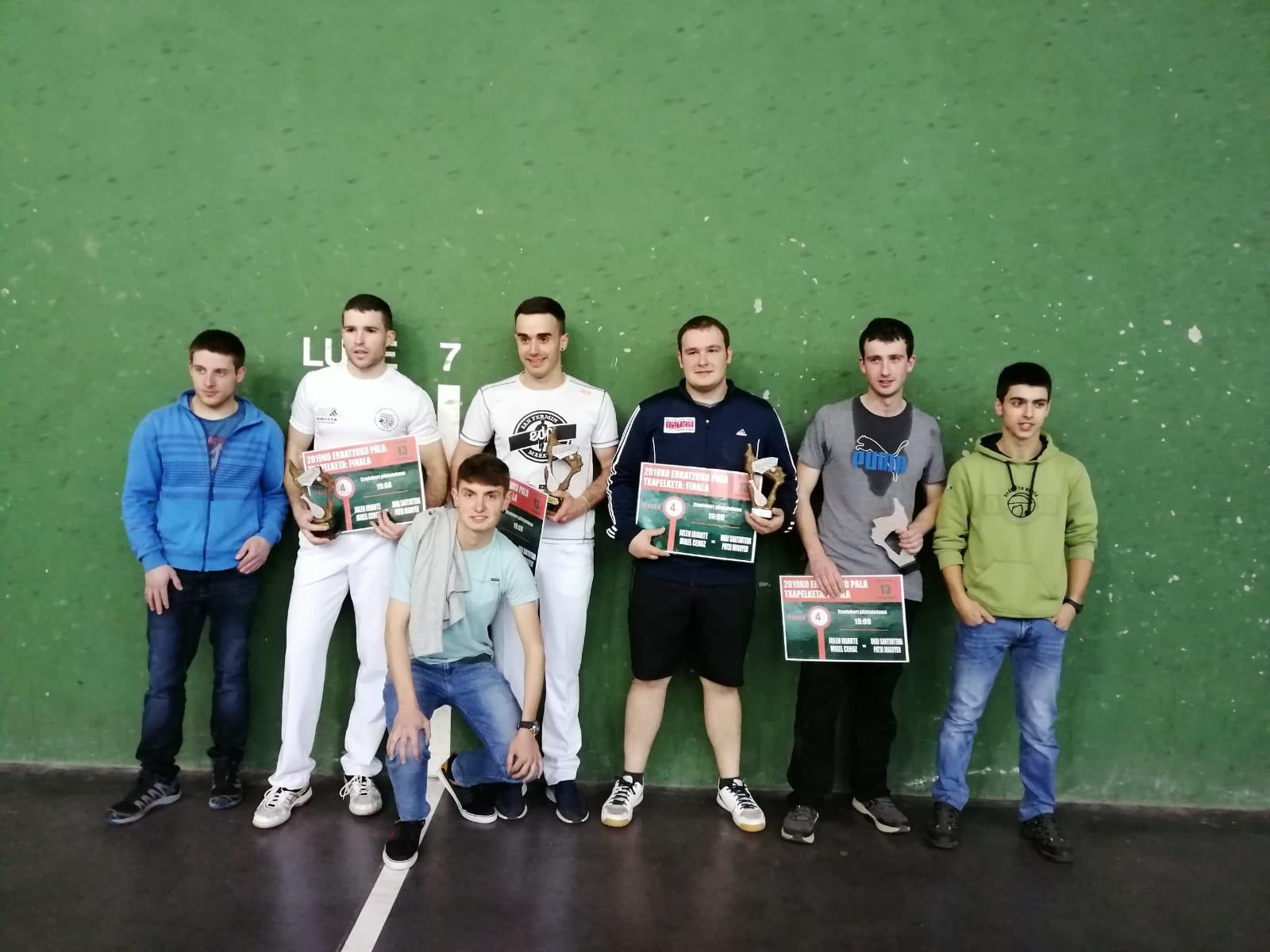 Julen Iriartek eta Mikel Cenozek irabazi dute Erratzuko Pala Txapelketa