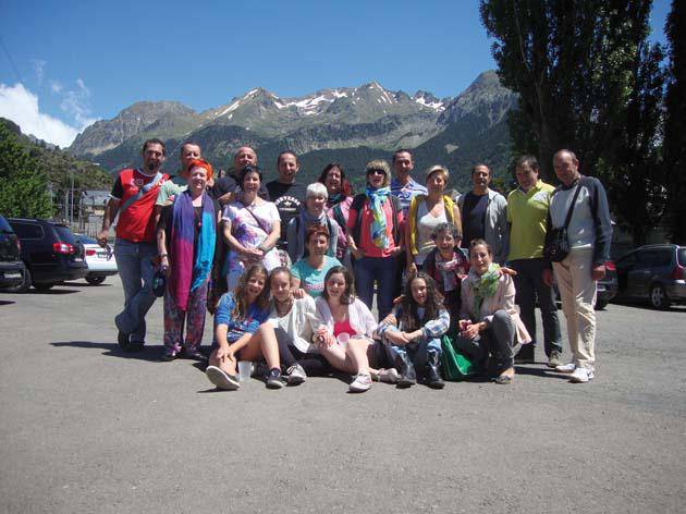 Antzerki taldea Huescako Sallent de Gallegon 
