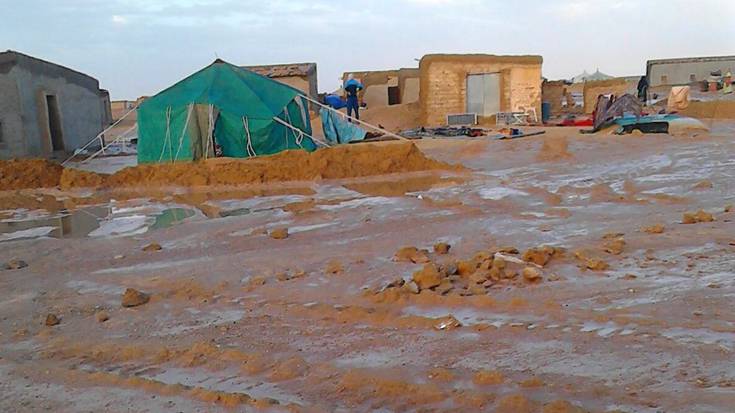 Saharako uholdeetan kaltetutakoei laguntzeko diru-bilketa antolatu du Saharaztanek