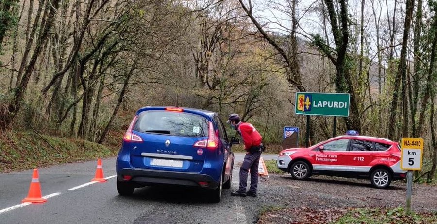 Datorren astean eskuratu ahal izanen da Eguberrietan Nafarroara sartu eta ateratzeko «ziurtagiri» eredua