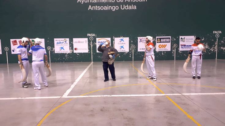 Josetxo Ezkurrak eta Aimar Saldiasek Iruñerriko erremonte txapelketaren finalerdietarako txartela lortu dute