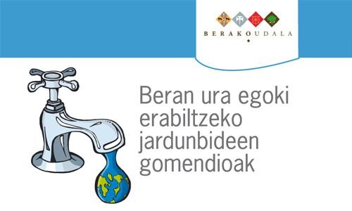 Berako Udalak uraren erabilera arrazionala egiteko esperientzia jarri du martxan