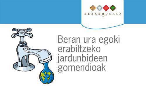 Berako Udalak uraren erabilera arrazionala egiteko esperientzia jarri du martxan