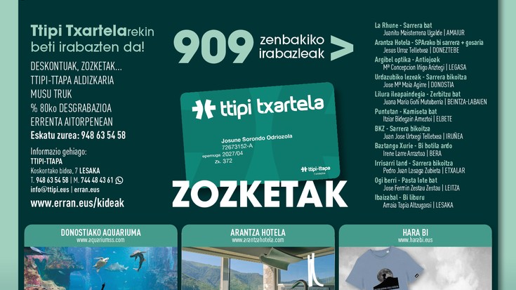 ZOZKETAK ttipi-ttapa 909 zk.