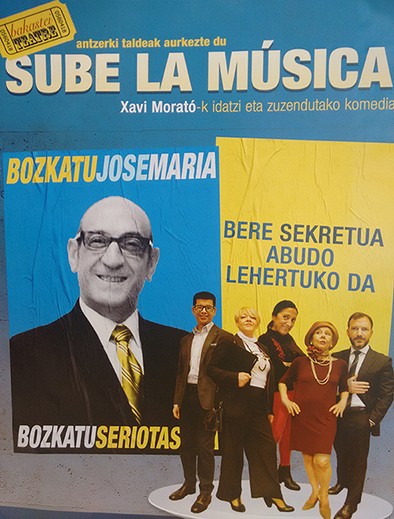 ‘Sube la música’ antzezlana Lesakan irailaren 9an