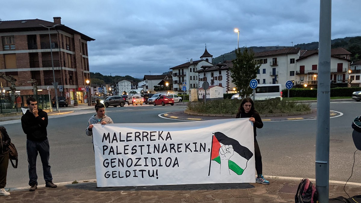 Palestinari eta Israelen okupazioari buruzko erakusketa Donezteben