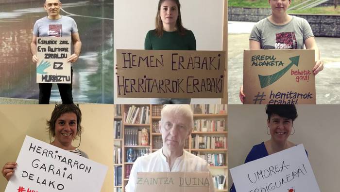 'Hemen erabaki, herritarrok erabaki' mobilizazioa antolatu du Gure Eskuk Beran