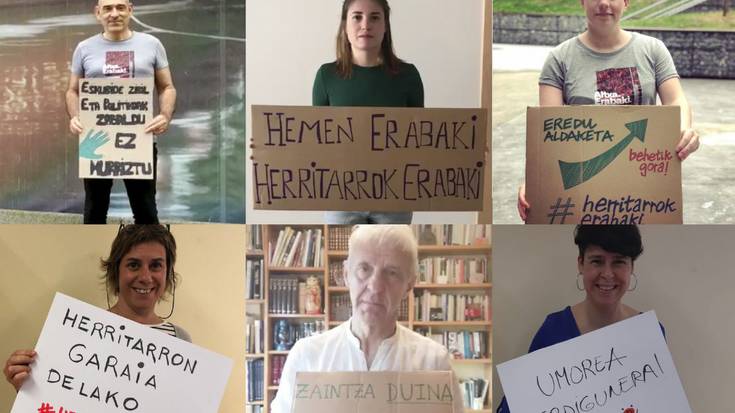 'Hemen erabaki, herritarrok erabaki' mobilizazioa antolatu du Gure Eskuk Beran