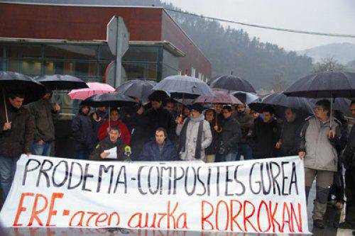 Berako Composites Gurean EREaren kontrako hiru eguneko greba eginen dute langileek